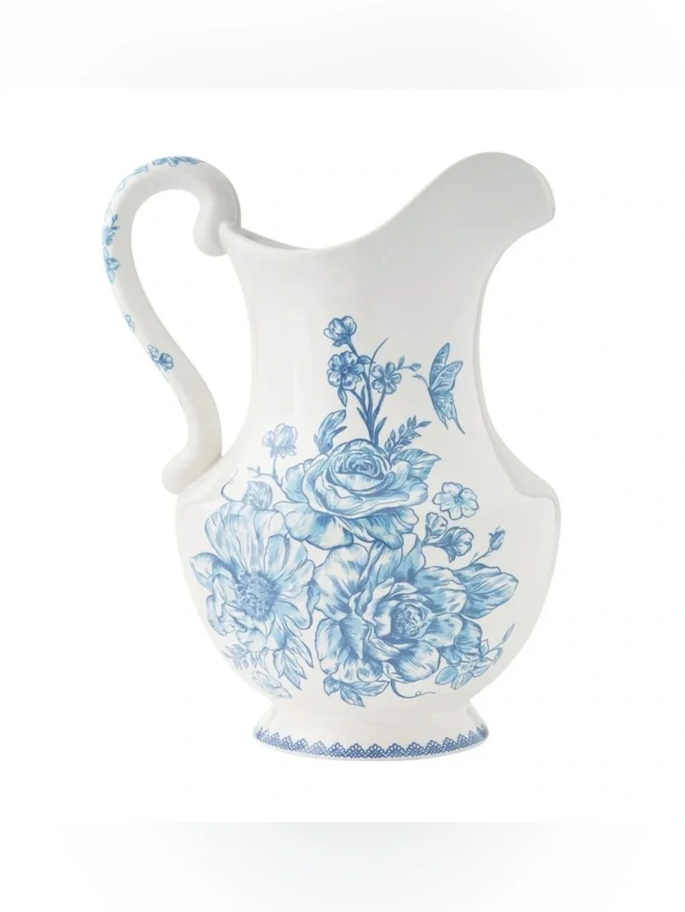🌺 New The Pioneer Woman Agatha Country Blue Pitcher & Bowl - 2-Pieces